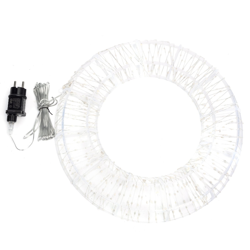 Aigostar - LED vonkajšia vianočná dekorácia 540xLED/6W/230V IP44 teplá biela 45 cm kruh