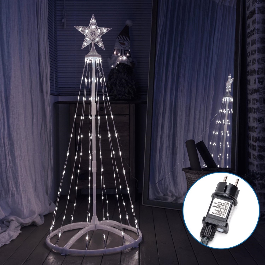 Aigostar - LED Vonkajšia vianočná dekorácia LED/3,6W/230V 180 cm IP44 studená biela