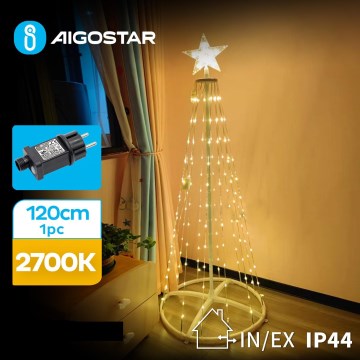 Aigostar - LED Vonkajšia vianočná dekorácia LED/3,6W/31/230V 2700K 120 cm IP44