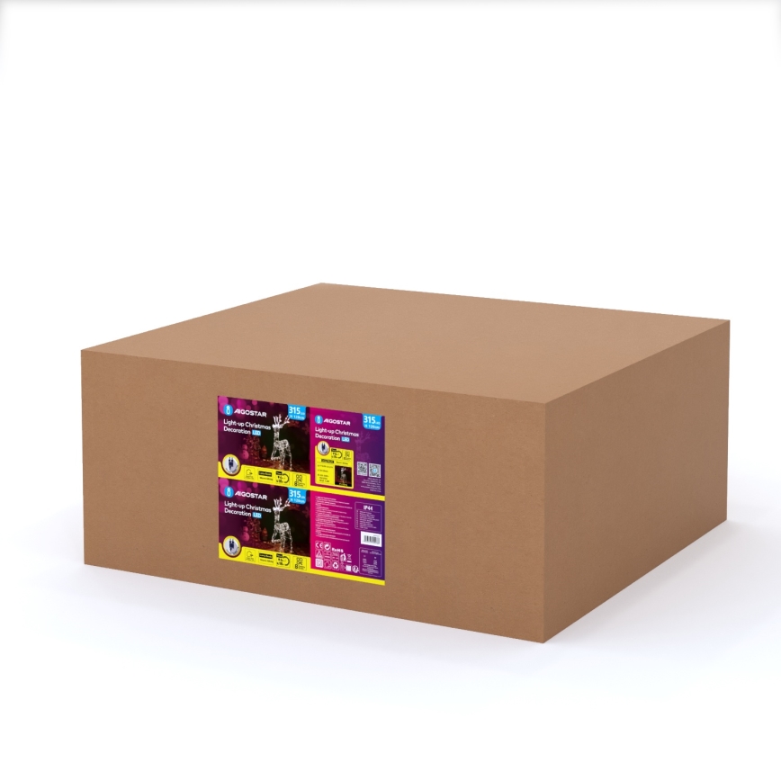 Aigostar - LED vonkajšia vianočná dekorácia LED/3,6W/31/230V 2700K 120 cm IP44 sob