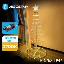 Aigostar - LED Vonkajšia vianočná dekorácia LED/3,6W/31/230V 2700K 180 cm IP44