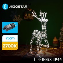 Aigostar - LED Vonkajšia vianočná dekorácia LED/3,6W/31/230V 2700K 75 cm IP44 sob