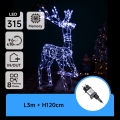 Aigostar - LED vonkajšia vianočná dekorácia LED/3,6W/31/230V 6500K 120 cm IP44 sob