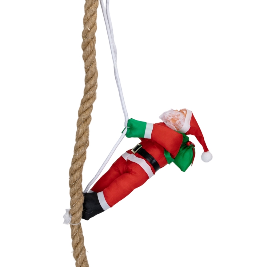 Aigostar - LED vonkajšia vianočná dekorácia LED/4xAA IP44 Santa Claus na padáku