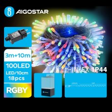 Aigostar - LED Vonkajšia vianočná reťaz 100xLED/8 funkcií 13m IP44 multicolor