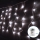 Aigostar - LED Vonkajšia vianočná reťaz 100xLED/8 funkcií/3xAA 8x0,4m IP44 studená biela