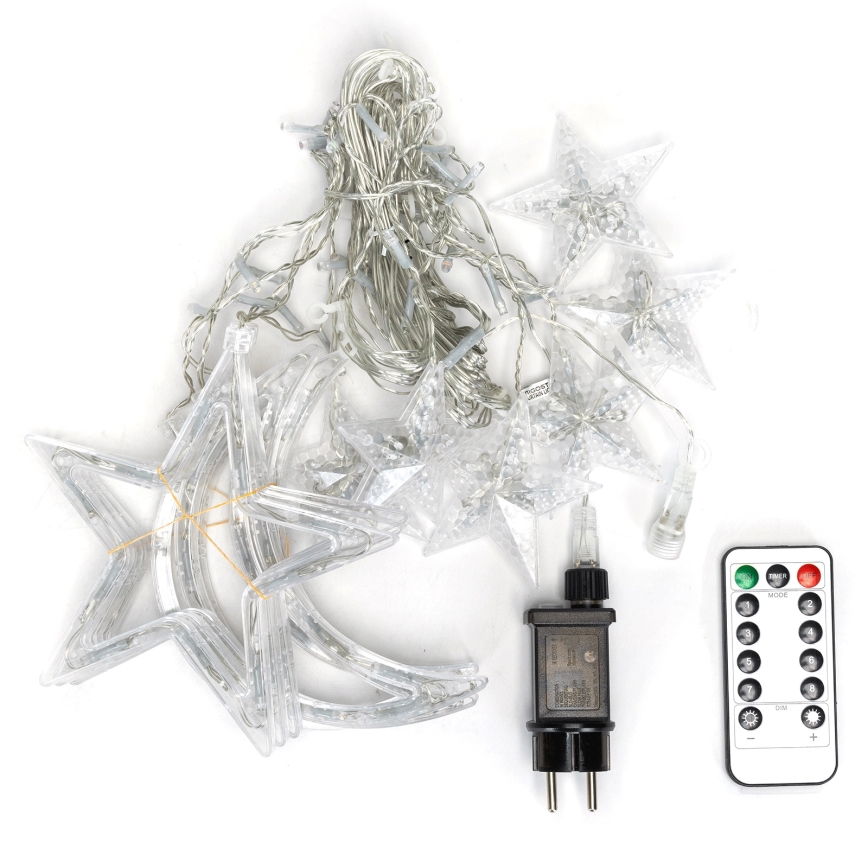 Aigostar - LED vonkajší svetelný reťaz 120xLED/6W/230V/8 funkcií 3x0,6m IP44 teplá biela + diaľkové ovládanie