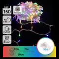 Aigostar -LED Vonkajšia vianočná reťaz 150xLED/8 funkcií 3xAA 15,3m IP44 viacfarebná