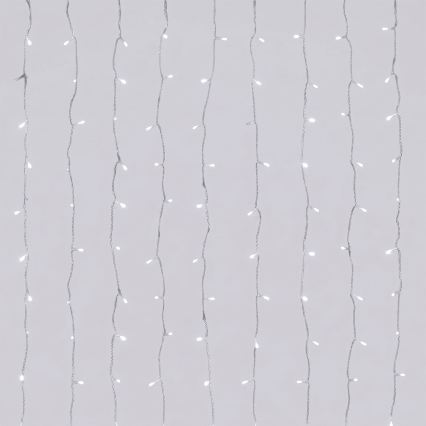 Aigostar - LED vonkajšia vianočná reťaz 192xLED/8 funkcií 3xAA 4,5x1,2m IP44 studená biela