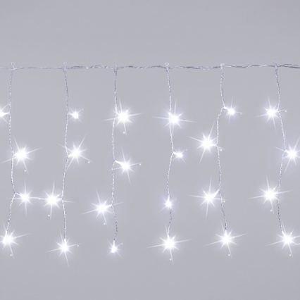 Aigostar - LED Vonkajšia vianočná reťaz 200xLED 8x0,4m IP44 studená biela
