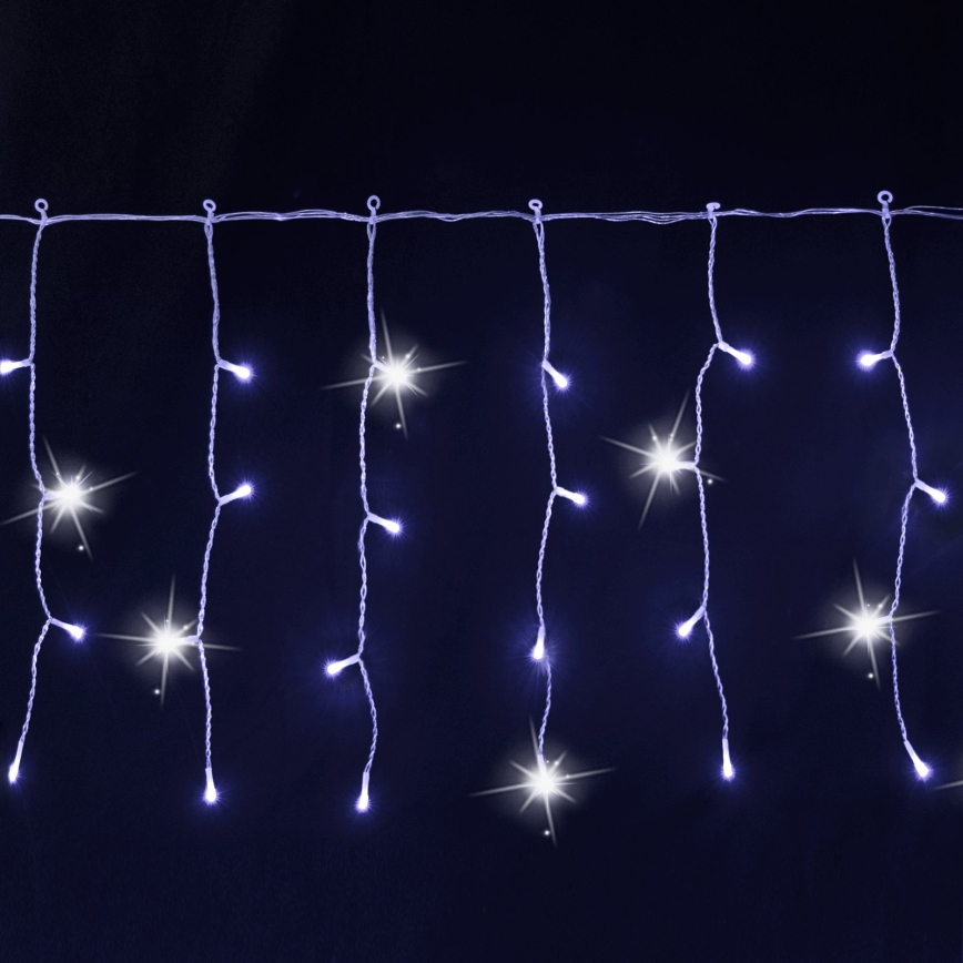 Aigostar - LED Vonkajšia vianočná reťaz 200xLED 8x0,4m IP44 studená biela