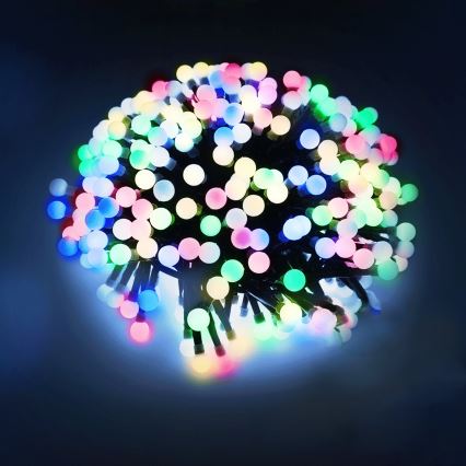 Aigostar - LED vonkajšia vianočná reťaz 25xLED/8 funkcií 3xAA 2,8m IP44 viacfarebná