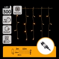 Aigostar - LED vonkajšia vianočná reťaz 300xLED/8 funkcií 15x0,4 m IP44 teplá biela