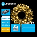 Aigostar - LED Vonkajšia vianočná reťaz 400xLED/8 funkcií 13m IP44 teplá biela