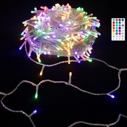 Aigostar - LED vonkajší vianočný reťazec 100xLED/7 funkcií 4xAA 10,3 m IP44 viacfarebný + diaľkové ovládanie