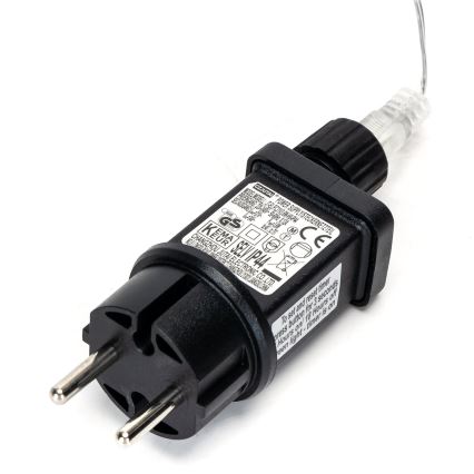 Aigostar - LED vonkajšia vianočná svetelná reťaz 50xLED/8 funkcií 8m IP44 teplá biela