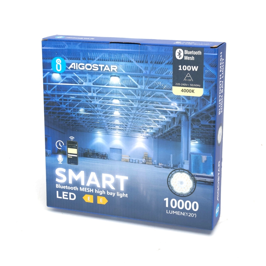 Aigostar - LED Priemyselné stmievateľné vonkajšie svietidlo MESH High Bay LED/100W/230V 4000K IP65