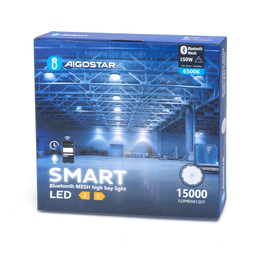 Aigostar - LED Priemyselné stmievateľné vonkajšie svietidlo MESH High Bay LED/150W/230V 6500K IP65