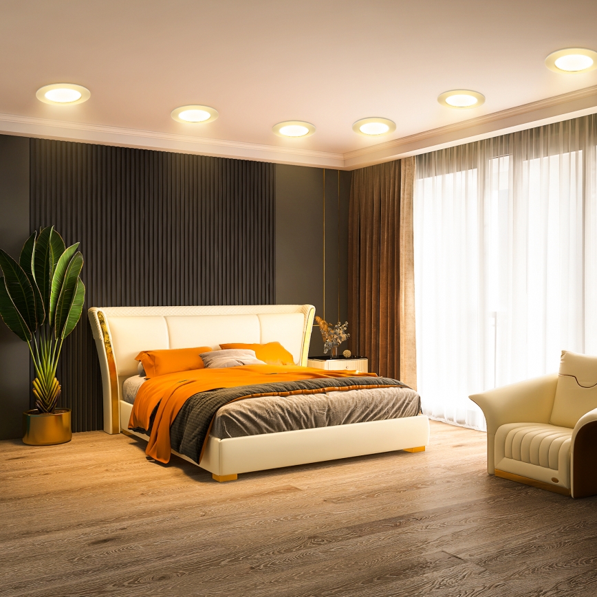 Aigostar - LED zapustené svietidlo LED/9W/230V 3000K Ø 14,5 cm, biela