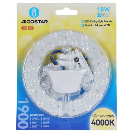 Aigostar - Magnetický modul LED/18W/230V 4000K