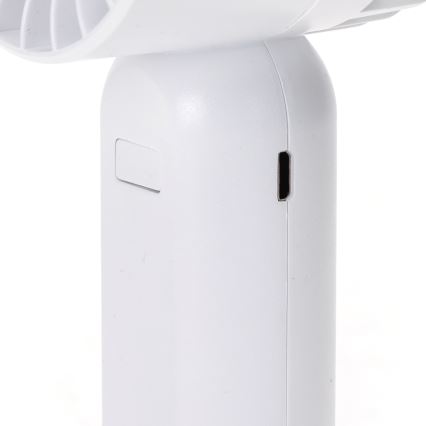 Aigostar - Nabíjací vreckový ventilátor 4W/5V 500mAh USB biela