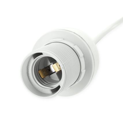 Aigostar - Napájací kábel 1xE27/60W/250V biely