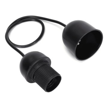 Aigostar - Napájací kábel 1xE27/60W/250V čierny