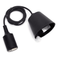 Aigostar - Napájací kábel 1xE27/60W/250V čierny