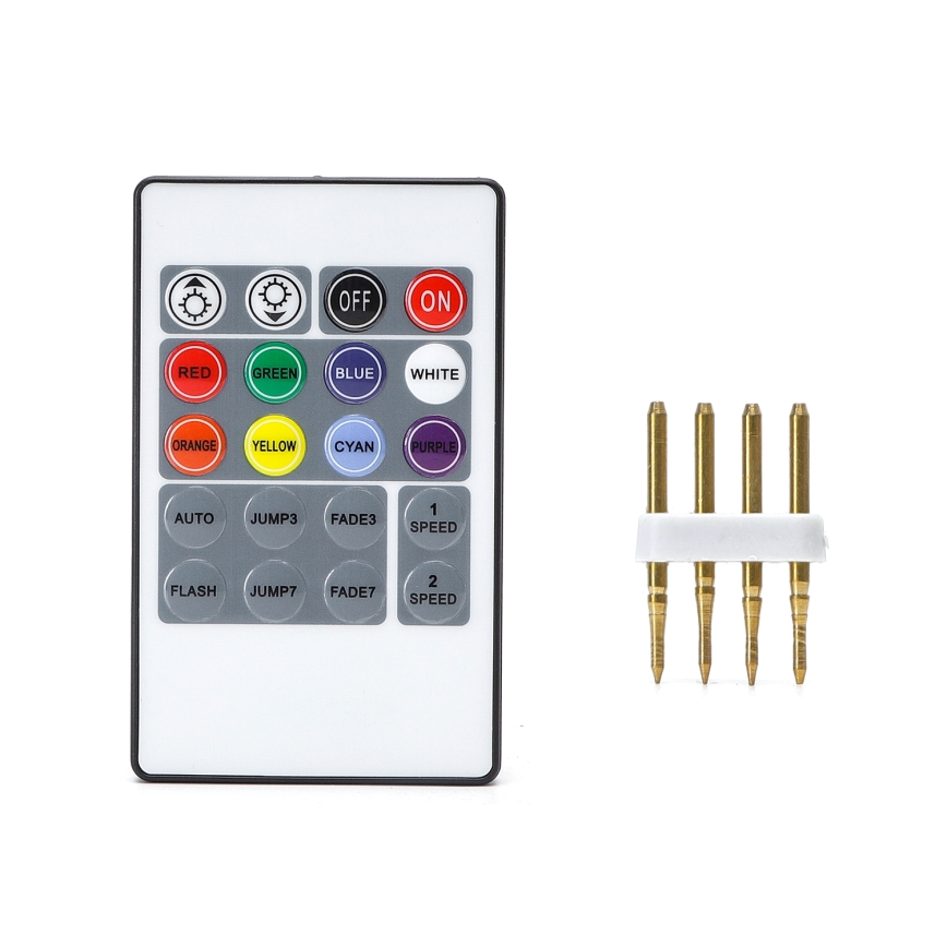 Aigostar - Napájací kábel pre LED RGB pásik 600W/230V s diaľkovým ovládaním
