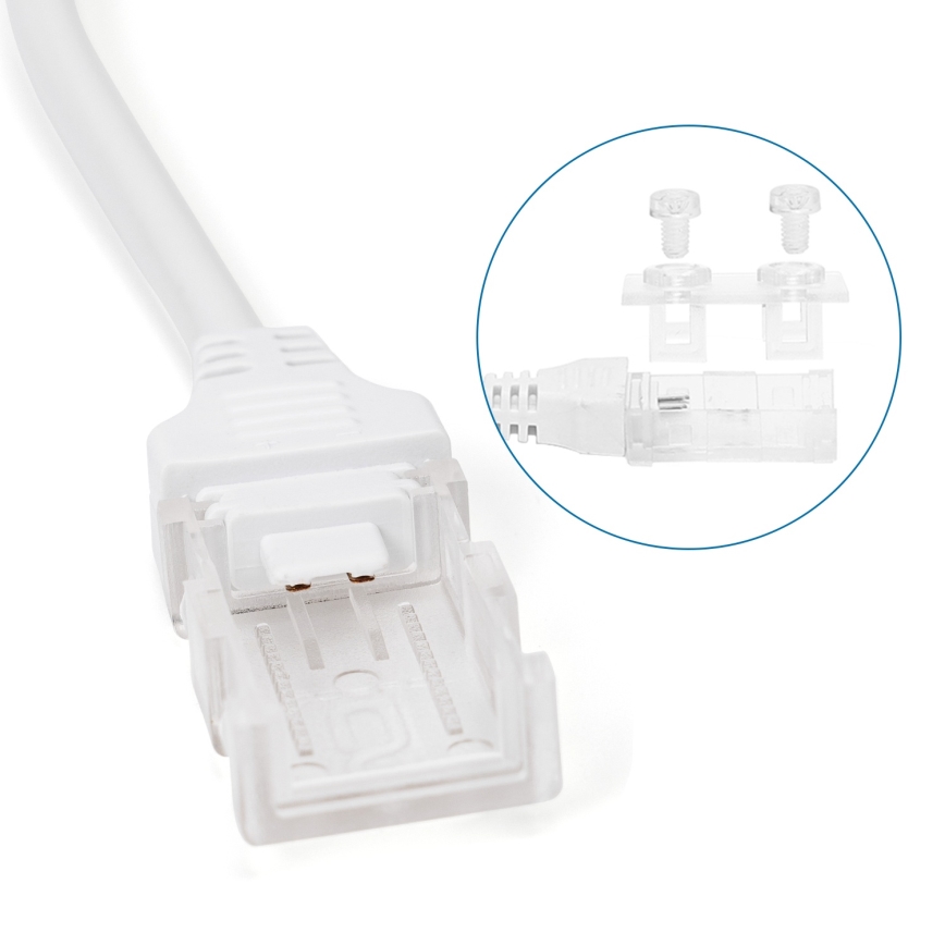 Aigostar - Napájací zdroj pre LED pásiky 10 mm 600W/230V biela