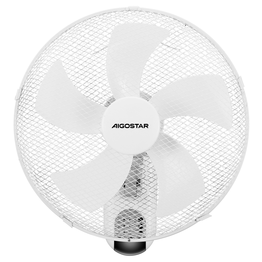 Aigostar -  Nástenný ventilátor 45W/230V biela + diaľkové ovládanie