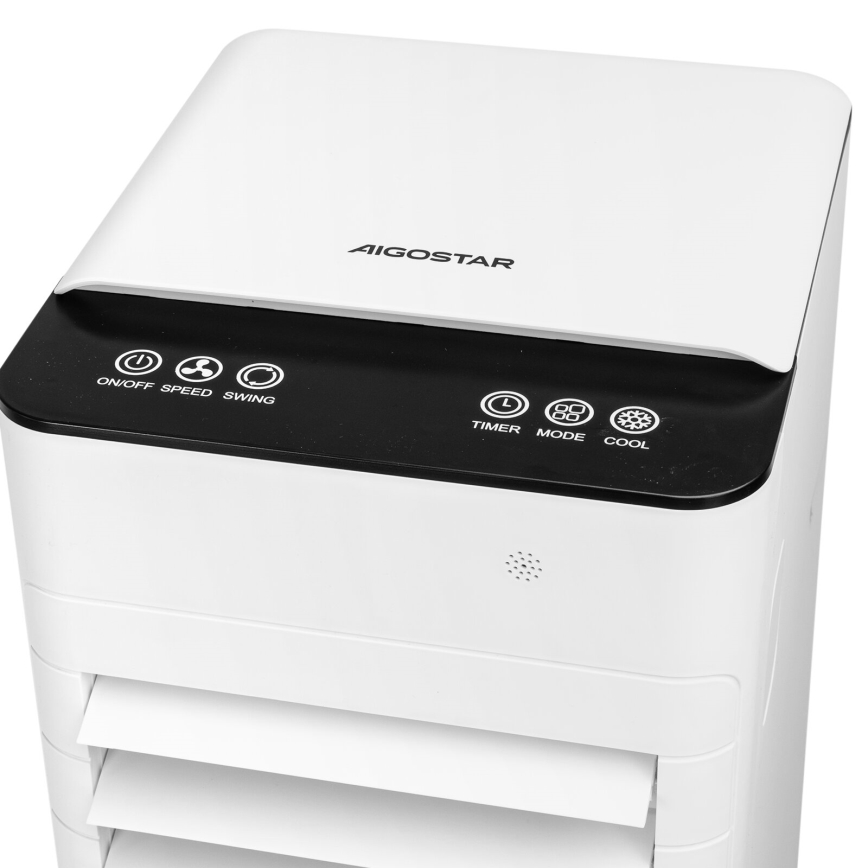 Aigostar - Ochladzovač vzduchu 80W/230V biela + diaľkové ovládanie