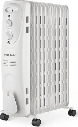 Aigostar - Olejový radiátor s 11 rebrami 2300 W/230 V biely