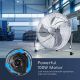 Aigostar - Podlahový ventilátor 100W/230V 51 cm chróm