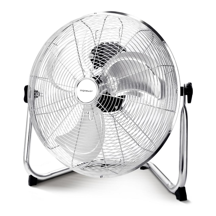 Aigostar - Podlahový ventilátor 60W/230V 44,5 cm lesklý chróm