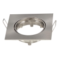 Aigostar - Rámik pre podhľadové svietidlo GU10 8,2x8,2 cm matný chróm