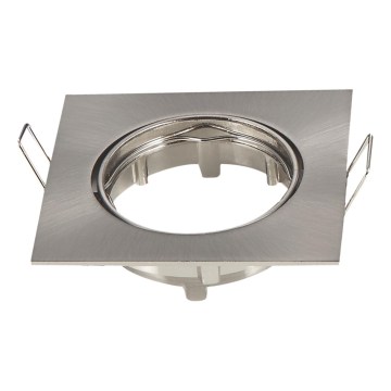 Aigostar - Rámik pre podhľadové svietidlo GU10 8,2x8,2 cm matný chróm