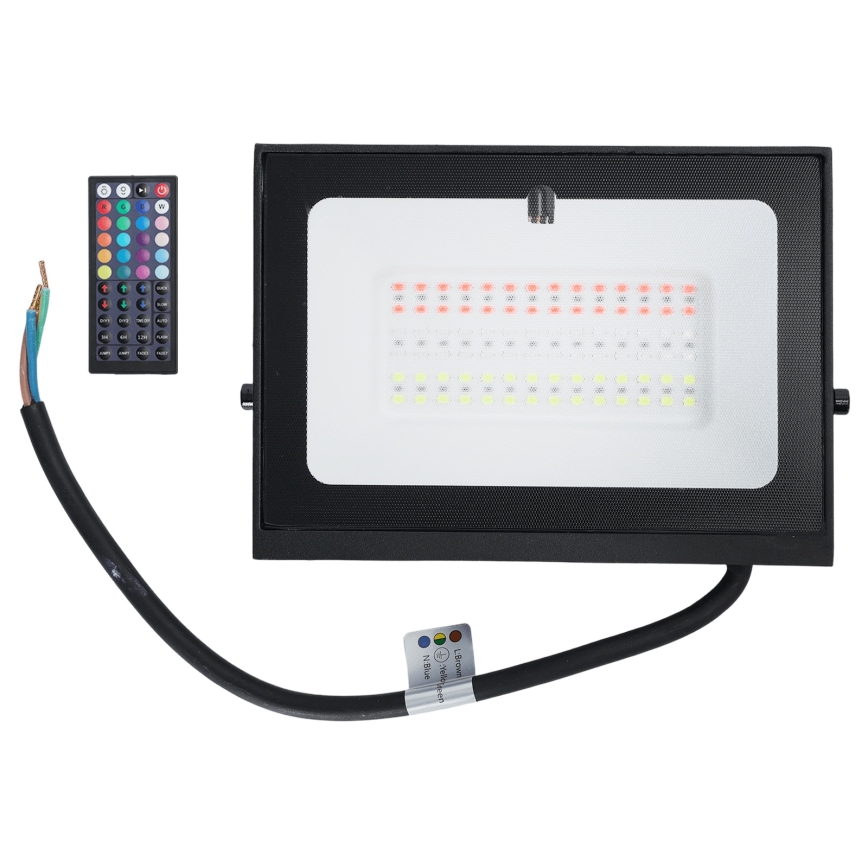 Aigostar - LED RGB Stmievateľný reflektor LED/50W/230V IP65 + diaľkové ovládanie