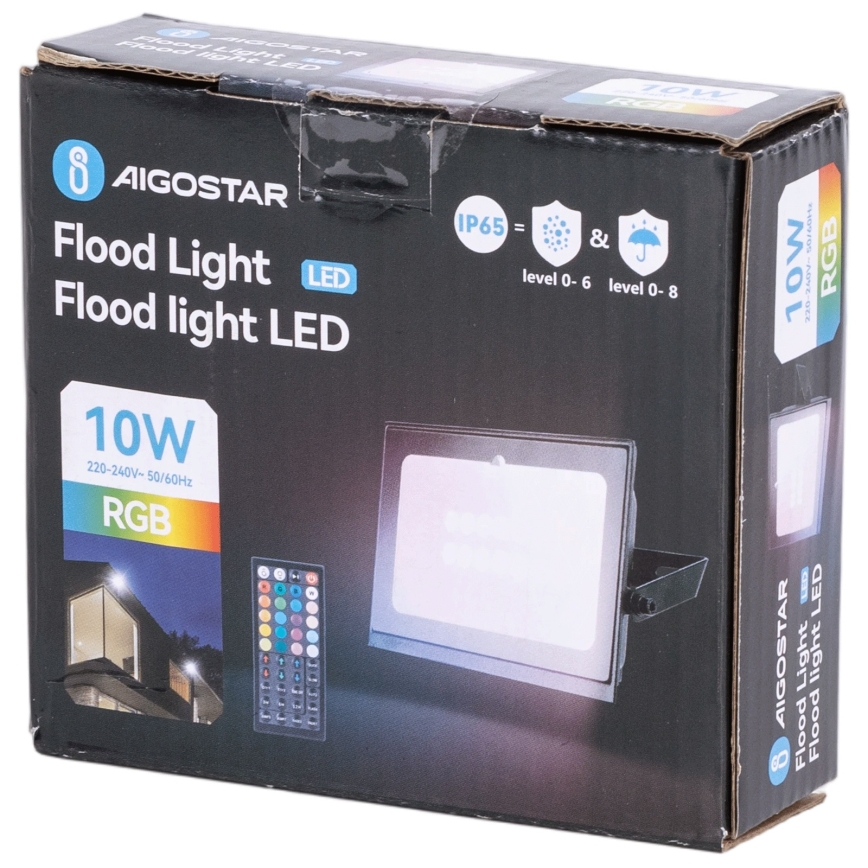 Aigostar - LED RGB stmievateľný reflektor LED/20W/230V IP65 + diaľkové ovládanie