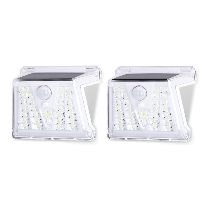 Aigostar - SADA 2x LED Vonkajšie solárne svietidlo so senzorom LED/1,48W/3,7V IP65 1200 mAh
