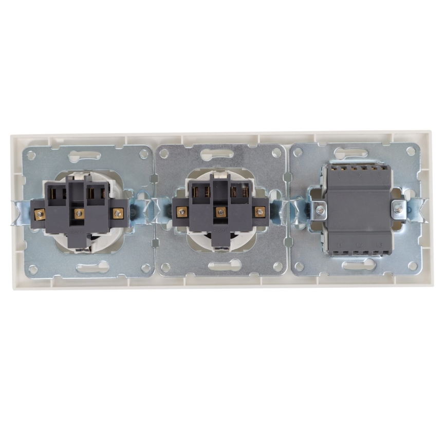 Aigostar - SADA 2x Zásuvka s vypínačem 2x16A/250V SCHUKO