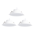 Aigostar - SADA 3x LED RGBW Stmievateľné podhľadové svietidlo MESH LED/9W/230V 2700K-6500K pr.14,5cm