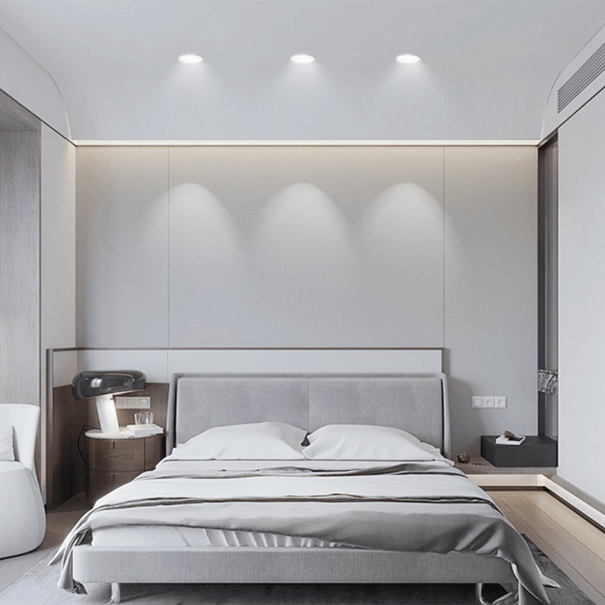Aigostar - SADA 3x LED Vonkajšie podhľadové svietidlo LED/4,8W/230V 6500K IP65 čierna