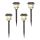 Aigostar - SADA 4x LED RGB Solárna lampa LED/0,2W/2V IP44