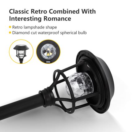 Aigostar - SADA 4x LED RGB Solárna lampa LED/0,2W/2V IP44