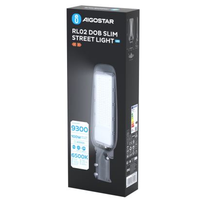 Aigostar - SLIM LED pouličné svietidlo 100W/230V 6500K IP65