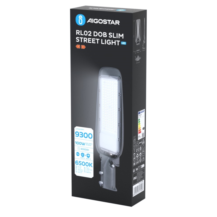 Aigostar - SLIM LED pouličné svietidlo 100W/230V 6500K IP65
