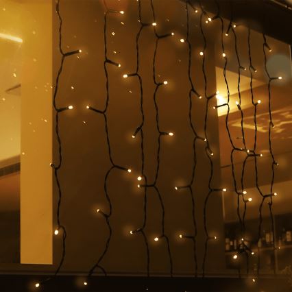 Aigostar - LED solárny reťazec 100xLED/8 funkcií 4x1m IP65 teplá biela 800 mAh