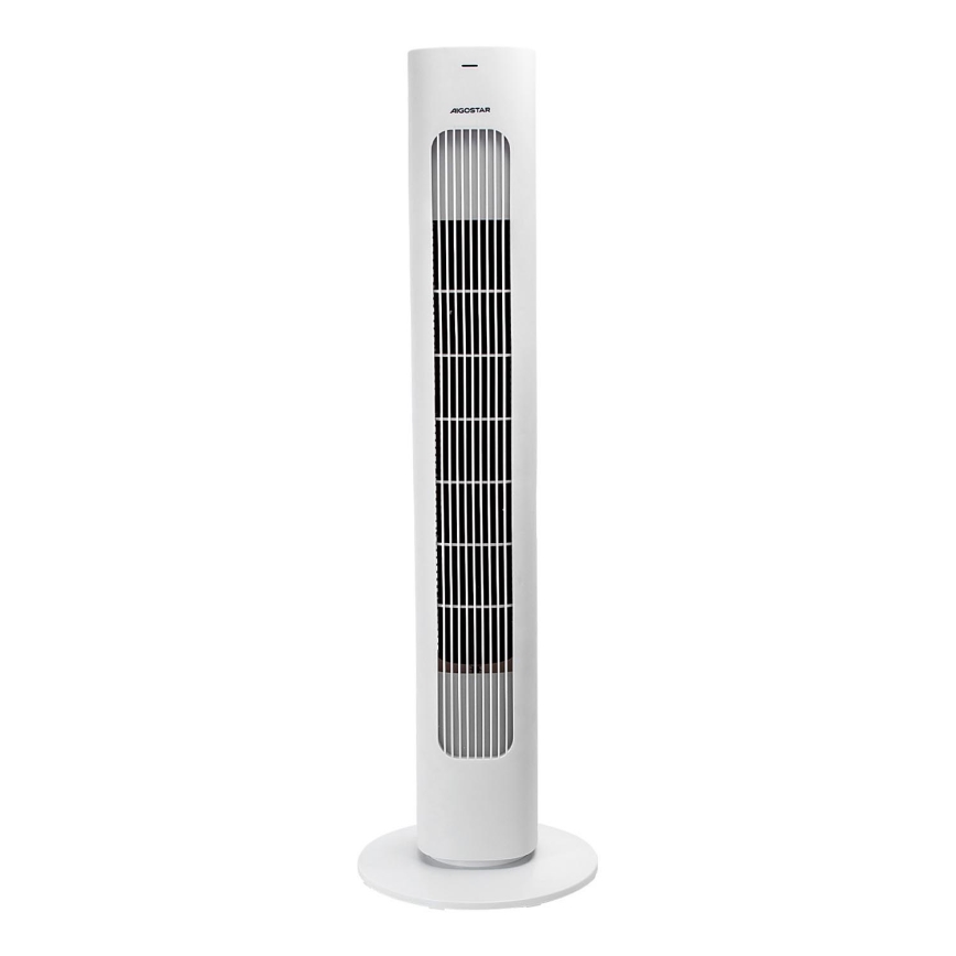 Aigostar - Stĺpový ventilátor 50W/230V biela + diaľkové ovládanie
