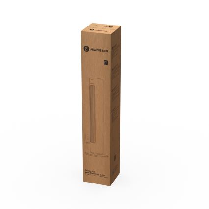 Aigostar - Stĺpový ventilátor 50W/230V biela + diaľkové ovládanie